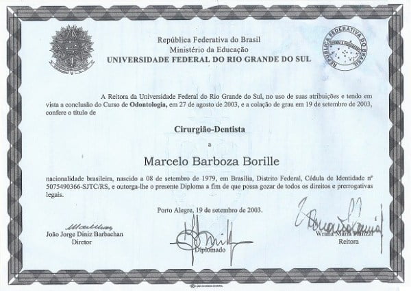 marcelo borille diploma 26